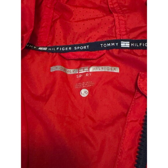 Tommy Hilfiger Red Lightweight Windbreaker – Size L - Picture 2 of 3